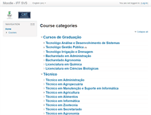 Tablet Screenshot of moodle.svs.iffarroupilha.edu.br